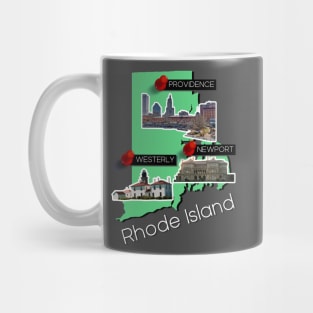 Rhode Island Map Mug